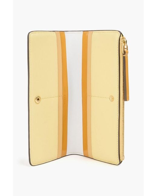 Tory Burch Natural Two-tone Leather Wallet