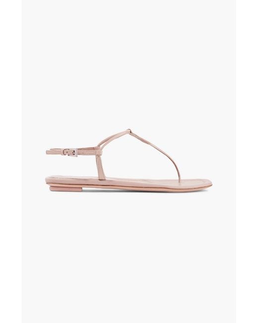 Prada Natural Patent-leather Sandals