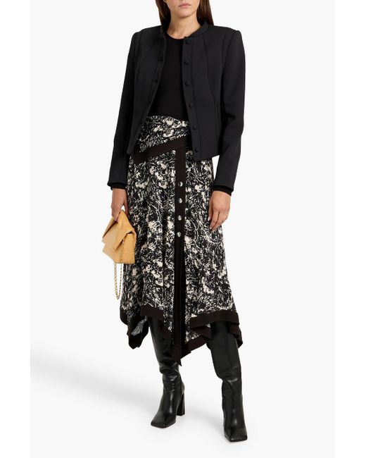 Jonathan Simkhai Black Bronwyn Twill Jacket