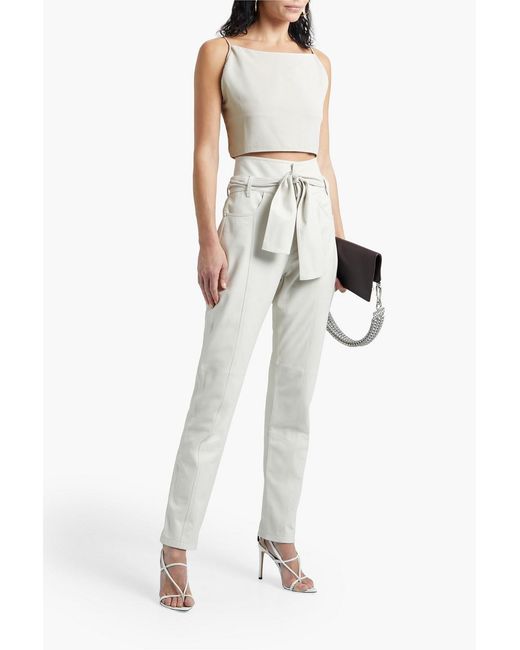 IRO Multicolor Lune Cropped Tie-back Crepe Camisole