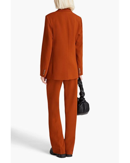 Joseph Orange Jackie Crepe Blazer