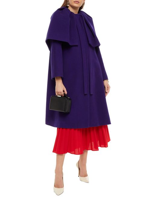 purple cape coat