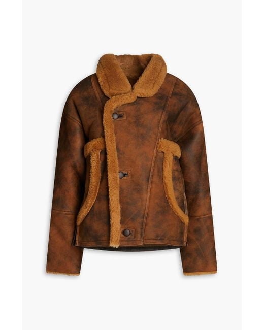 Sandro Brown Shearling Jacket