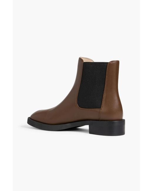 Stuart Weitzman Brown Sondra Leather Chelsea Boots