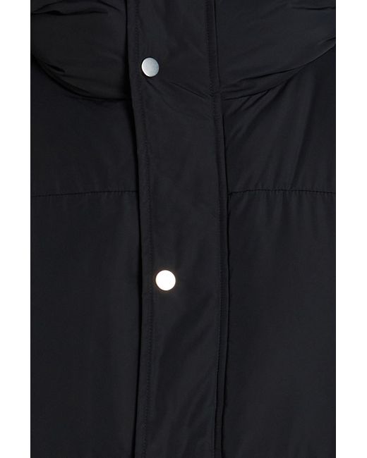Sandro Black Quilted Shell Hooded Jacket for men