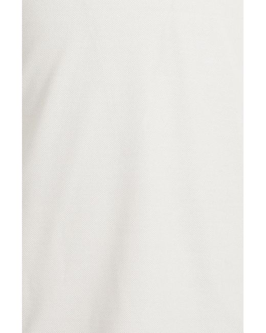 Dunhill Poloshirt aus maulbeerseiden-piqué in White für Herren