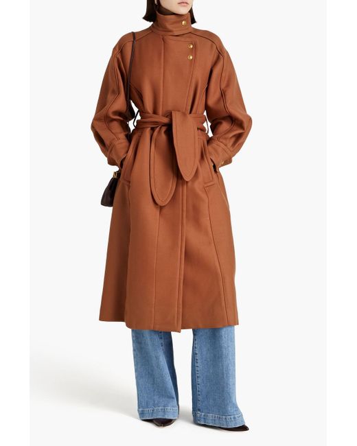 Zimmermann Orange Wool-twill Coat
