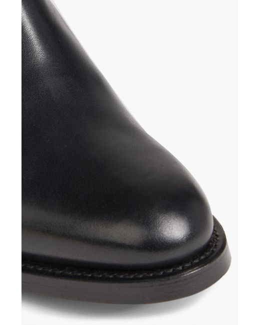 Nora Leather Boots in Black | Lyst