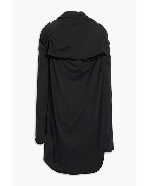 Entire studios Black Off-The-Shoulder Cotton-Blend Jersey Top
