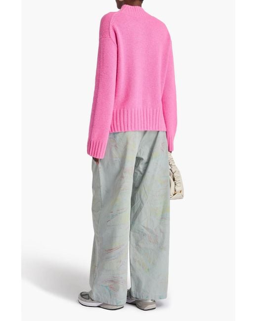 Chinti & Parker Pink Cashmere Turtleneck Sweater