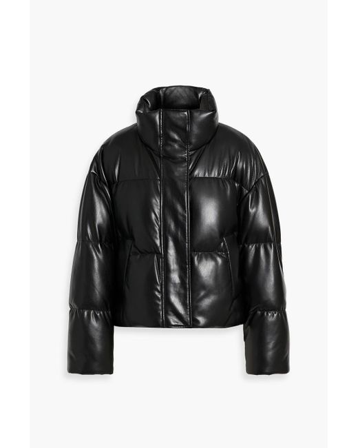 Stand Studio Tatum Quilted Faux Leather Jacket in Black Lyst