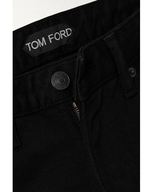 Tom Ford Black High-rise Flared Jeans