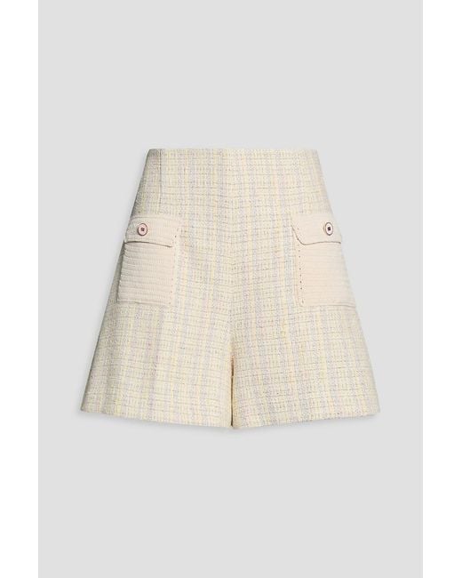Sandro Natural Mimo Cotton-Blend Tweed Shorts