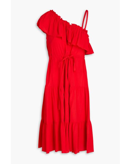 RED Valentino Red Tie Crepe Dress