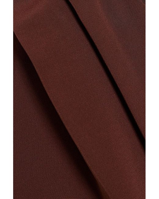 Rag & Bone Brown Meredith Wrap-effect Crepe Top