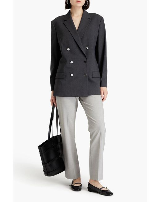 Theory Black Wool-blend Blazer