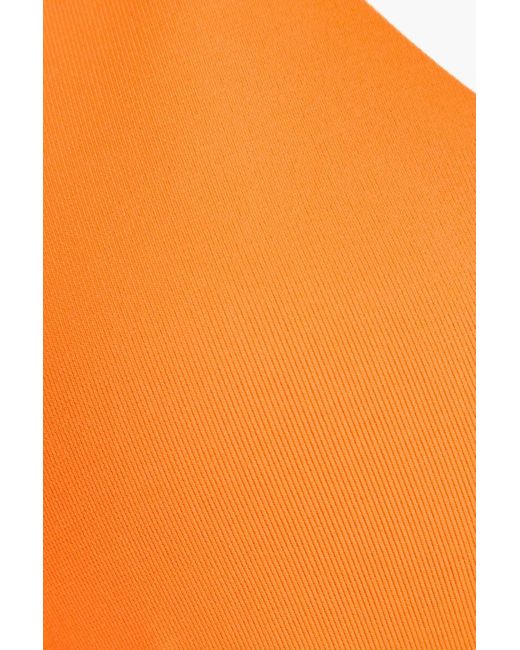 Melissa Odabash Orange Caracas Ring-Embellished Triangle Bikini Top