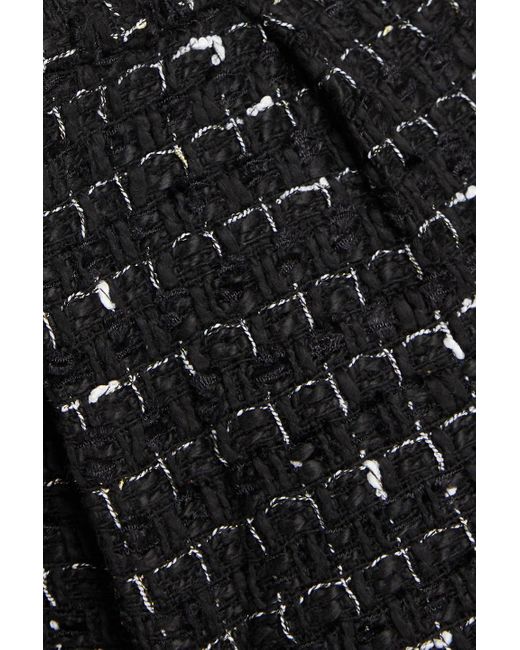 IRO Black Shorts aus metallic-tweed