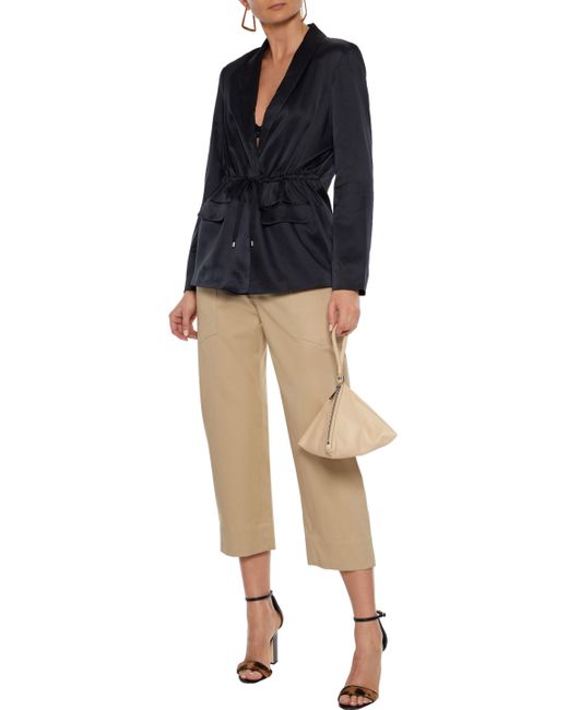 Cami NYC The Stevie Tiefront Silkcharmeuse Blazer Black Lyst