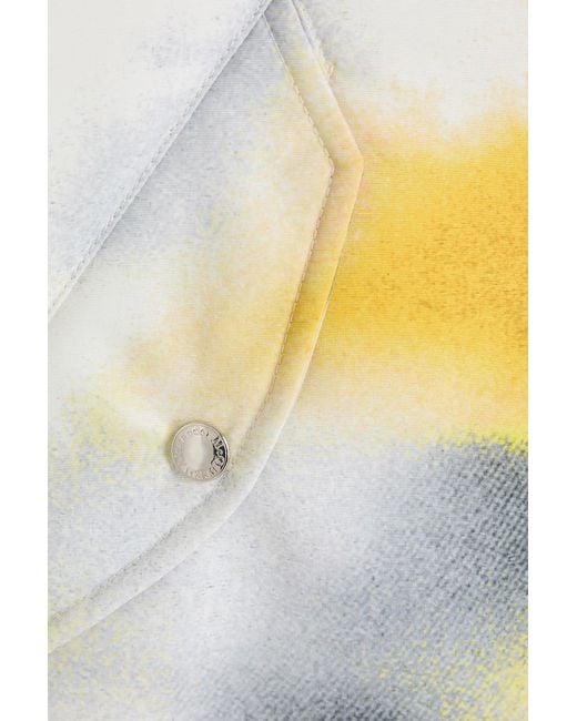 McQueen Metallic Printed Shell Bomber Jacket for men