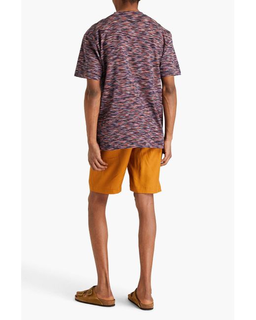 Missoni Purple Space-dyed Cotton-jersey T-shirt for men