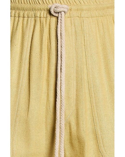 Isabel Marant Yellow Viamo Silk Tapered Pants
