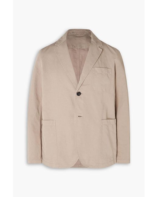 Mr P. Natural Slim-Fit Cotton And Linen-Blend Twill Blazer for men