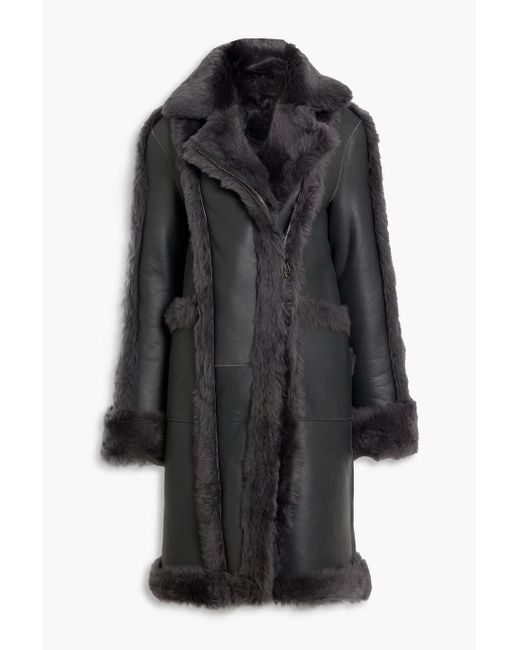 Dom Goor Black Shearling Coat