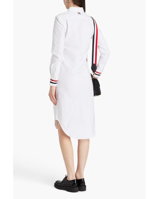 Thom Browne White Hemdkleid aus baumwoll-oxford