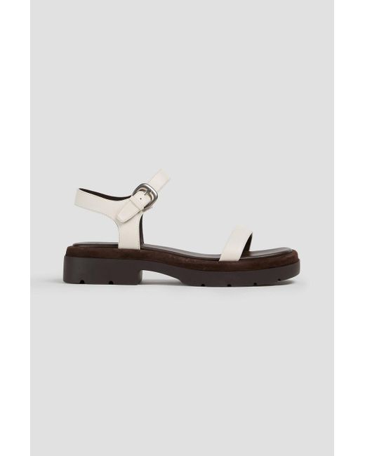 Vince White Heloise Leather Sandals