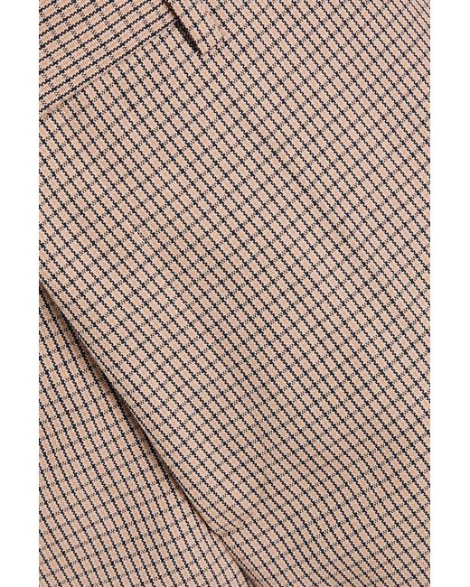 Jil Sander Natural Gingham Wool-Tweed Pants for men