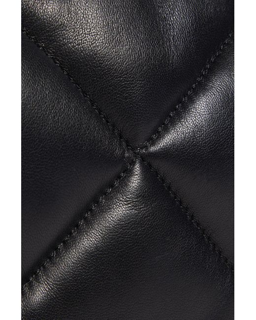 Stand Studio Black Brynnie Quilted Leather Shoulder Bag