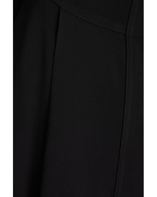 Victoria Beckham Black Hemdkleid in minilänge aus crêpe mit cut-outs