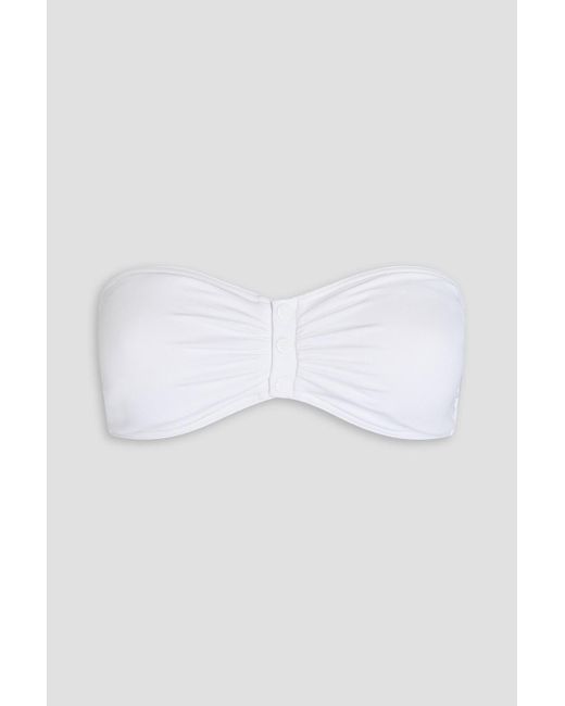 Melissa Odabash White Eze Bandeau Bikini Top