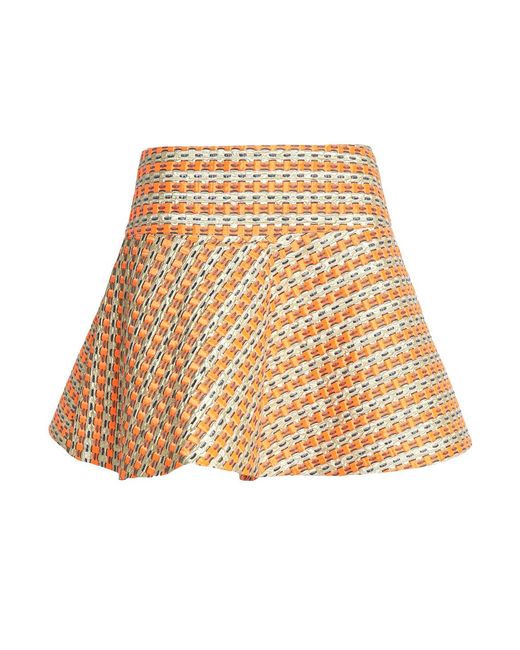 RED Valentino Natural Jacquard Mini Skirt
