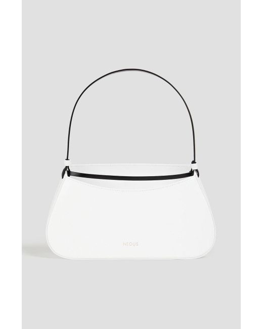Neous White Zeta Leather Shoulder Bag