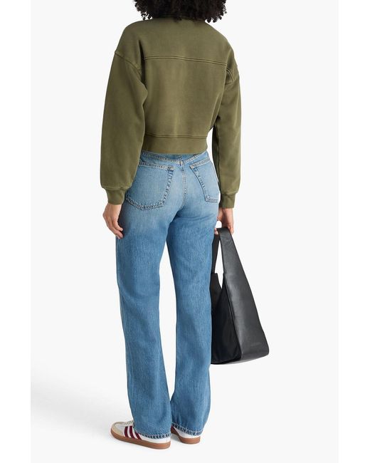 Re/done Blue 90S High-Rise Straight-Leg Jeans