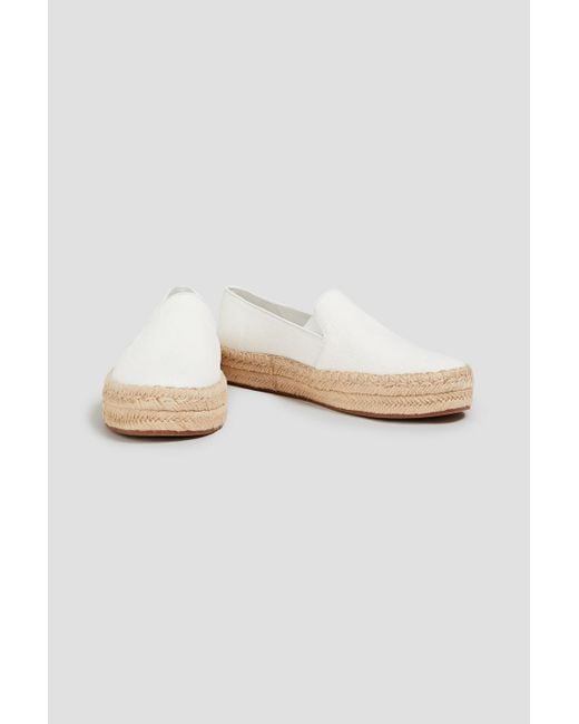 Vince Canvas Espadrille Slip-on Sneakers in White | Lyst
