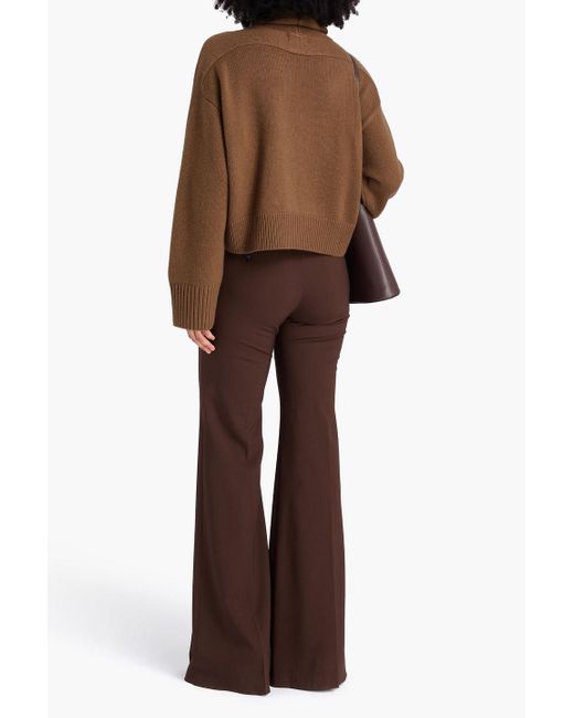 Loulou de Saison Brown Stintin Wool And Cashmere-blend Turtleneck Sweater