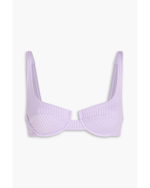 Melissa Odabash Purple Montreal bikini-oberteil mit bügel