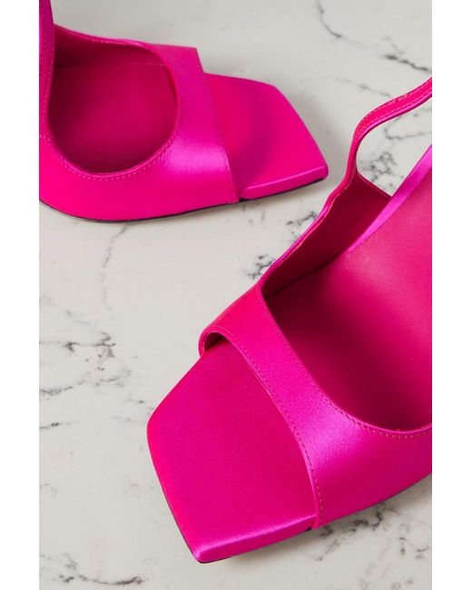 Jimmy Choo Pink Azia 95 Satin Sandals