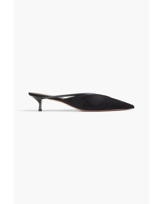 Neous Black Matar Suede Mules
