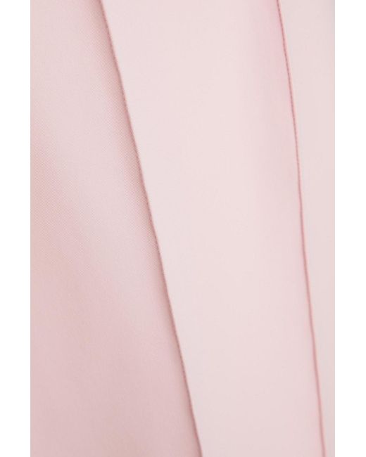 Boutique Moschino Pink Pintucked Stretch-twill Mini Dress