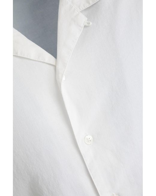 James Perse White Cotton-poplin Shirt for men