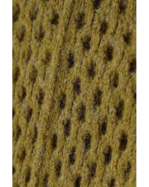 Isabel Marant Green Tiana Open-knit Sweater