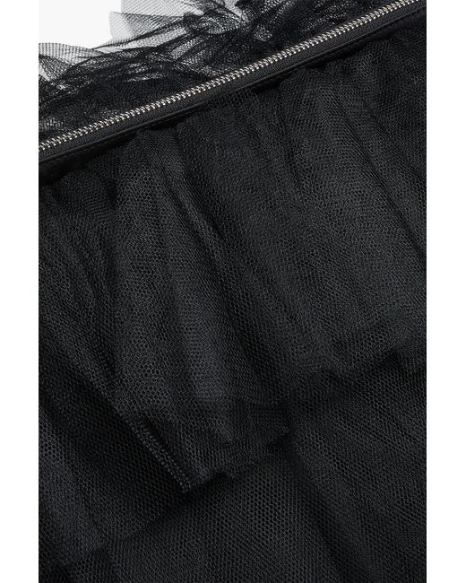 Simone Rocha Black Frilly Tutu Ruffled Tulle Tote