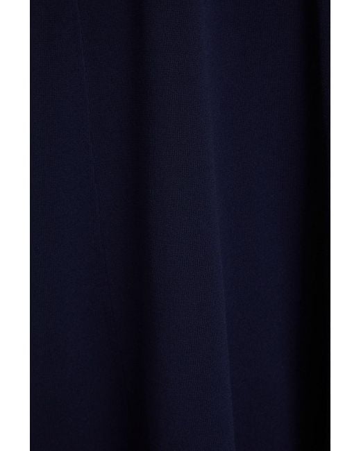 Aje. Blue Anika Cutout Stretch-knit Midi Dress
