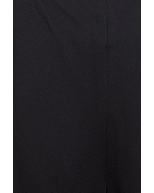 Jenny Packham Black Satin Flared Pants