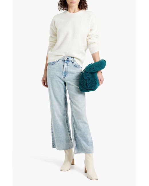Rag & Bone Natural Lani Brushed Knitted Sweater
