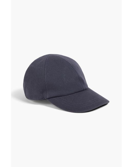 Dior Blue Logo-Embroidered Cotton-Canvas Baseball Cap for men